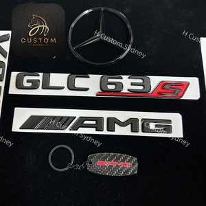 グロスブラック GLC63S AMG フルバッジパッケージ GLC63S X253 C253 標準パック用