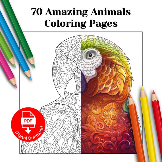 10 Amazing Animal Coloring Pages from the 75 Best Collection