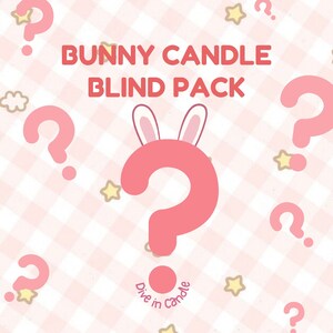 Bunny candle blind pack| Mystery candle| blind box| Cute candles| Cute decor