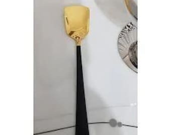 Cuchara de helado dorada de 6 piezas con nombre grabado como regalo - Cuchara personalizada para amantes del helado - Regalo para amigos - Cuchara de helado para mamá