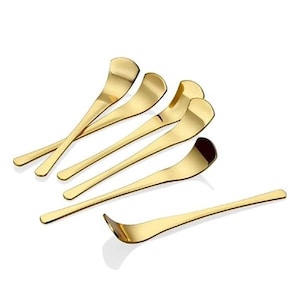 GOLD Titanium 6 Tea Spoon, Coffee Spoons, Dessert Spoon. Coffee Spoon, Tea Stirring Spoons. tea spoon for tea and tea cups