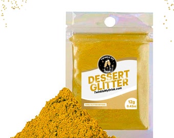 12g Premium Dessert Dust Edible Glitter | For Edible Cake Decorations |  Christmas Decorating Cupcakes, Cakes | Powder Dust Colouring