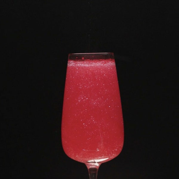 Paillettes comestibles rouges pour boissons, poudre scintillante pour boissons, plus de 30 portions, boisson de Noël, boisson de la Saint-Valentin, cocktail scintillant scintillant