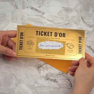 Lot de 2 | Carte à râper de luxe en Or | Cadeau personnalisé pour anniversaire, mariage, grossesse, retraite | Emballage Doré | 2 cartes