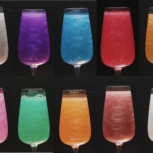 Edible Glitter for Drinks, Drink Shimmer, Cocktail Party Drink Decor, Wedding Party drinks, Cocktail Toppers, Glitter Shimmer, 10 Colours