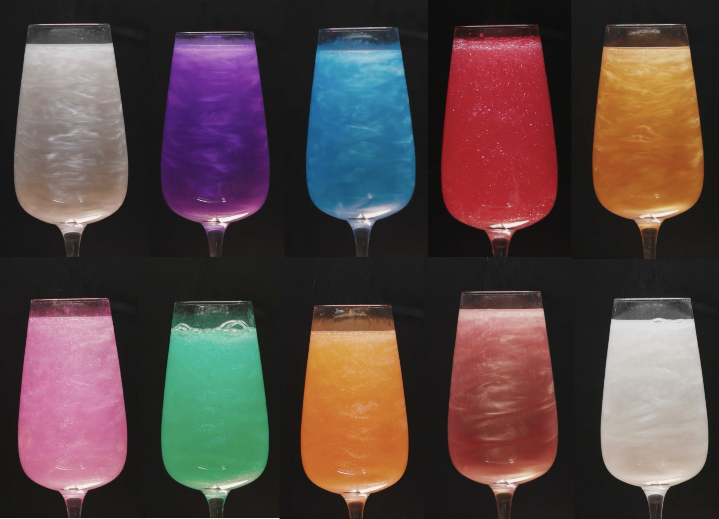 Paillettes comestibles pour boissons, boissons scintillantes, décoration de  fête de Noël, boissons du réveillon du Nouvel An, cocktail de Noël  scintillant, 10 couleurs -  France