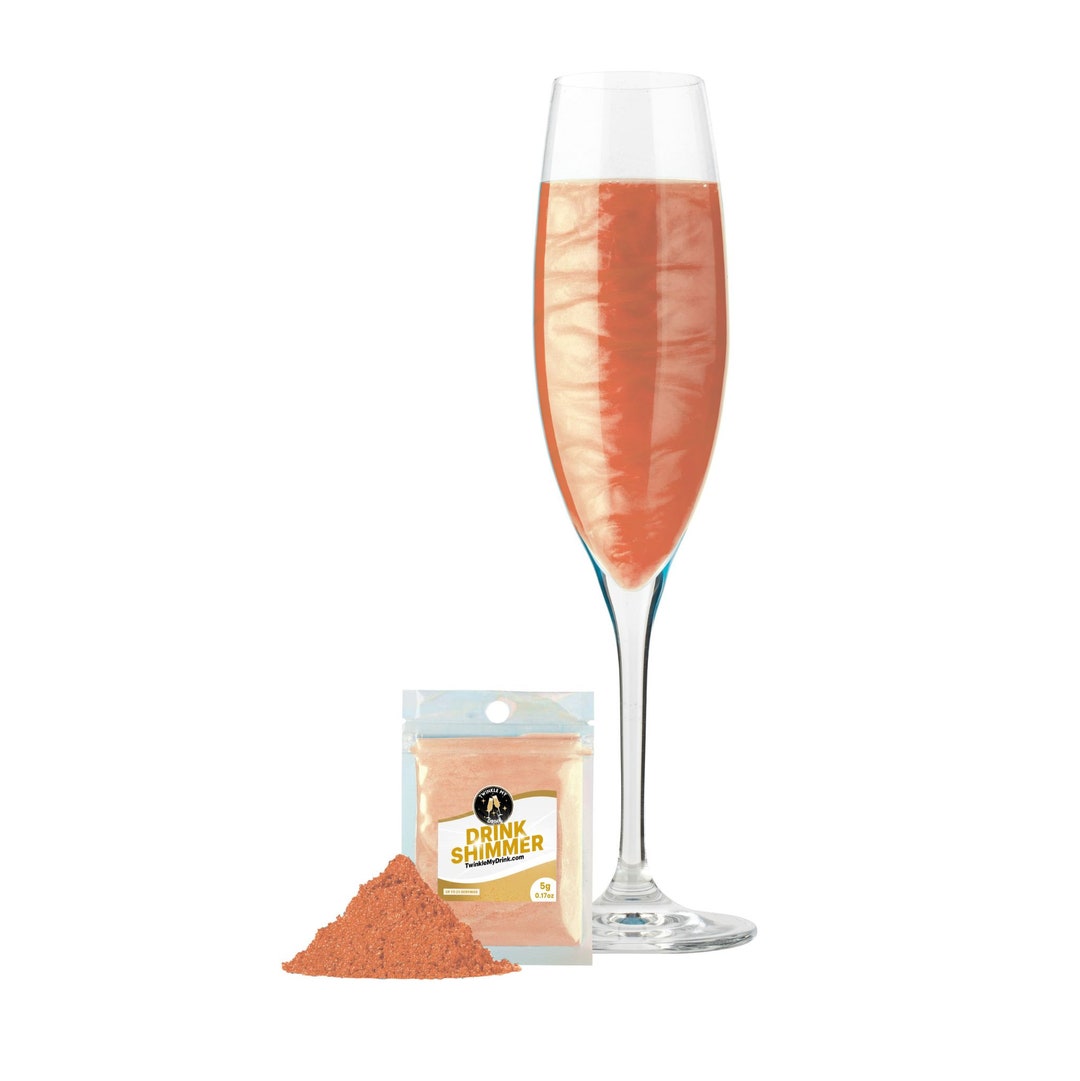 Rose Gold Glitter voor drankjes Drink Shimmer Powder 30 Etsy Nederland