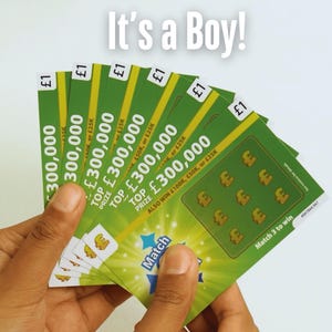 It's a Boy Card Scratch Off | Gender Reveal Boy Cards | Gender Reveal Idea | Gender Reveal Scratch Cards | Gender Reveal Games | 6 Cards