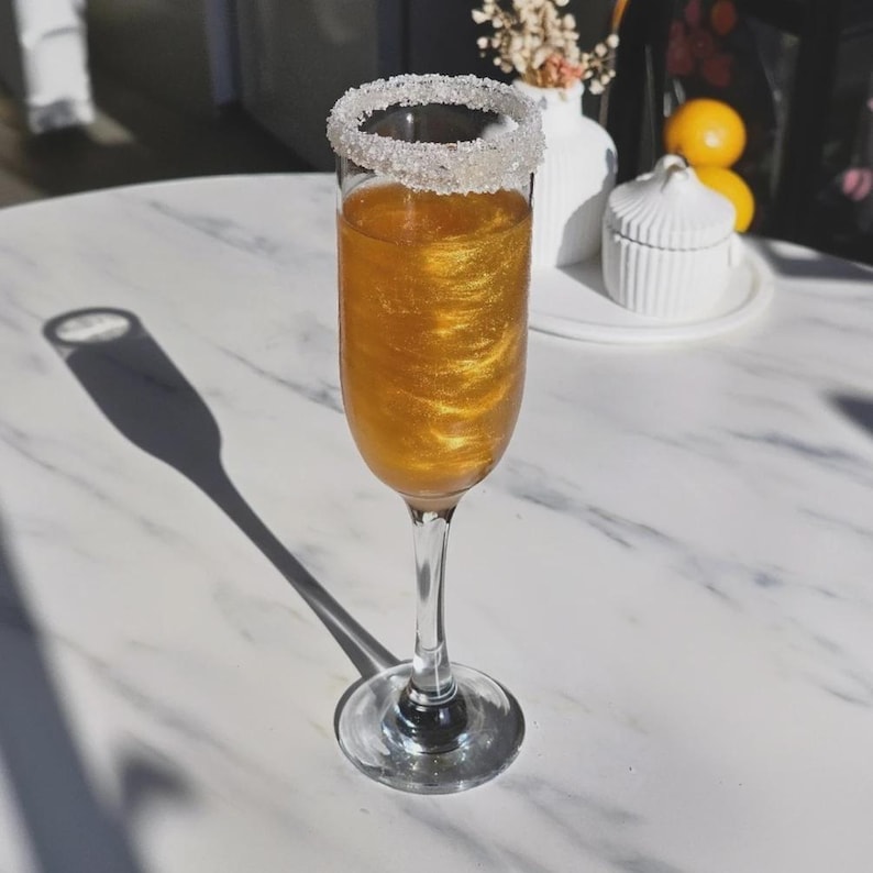 Edible Glitter for Drinks | 25 Servings Per Pack | Unique Cocktail Decorations for Party! Gold