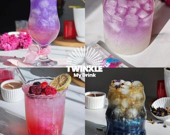 Edible Glitter for Drinks | 25 Servings Per Pack | Unique Cocktail Decorations for Party!