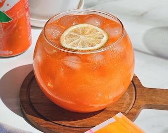 Orange Edible Drink Glitter: Cocktail Shimmer Powder (30+ Servings)