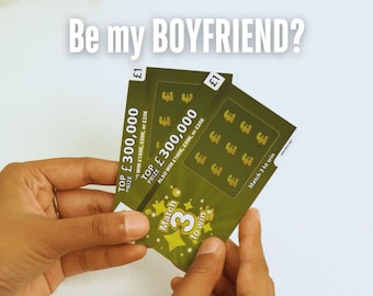 Will You Be My Boyfriend Scratch Card: Valentines Boyfriend Proposal