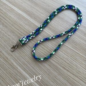 Cordón para estudiantes - Ideas de regalos para - Cordón con abalorios - Collar para tarjeta de identificación - Porta credencial - Regalos para ella