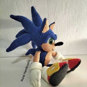 Sonic Hedgehog-figura de acción de peluche para niños, juguete de película  Super Sonic gaming, regalo de moda, 25-35cm
