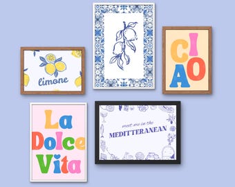 Mediterranean Prints: Riviera Inspired Digital Downloads