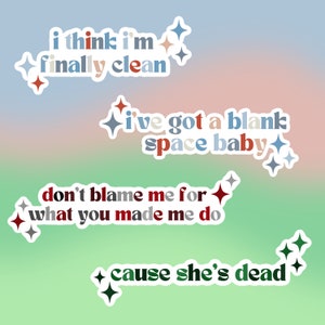 Taylor Swift Lyric Stickers l All Eleven Eras image 3
