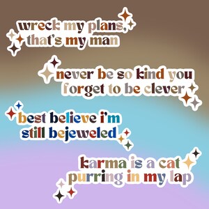Taylor Swift Lyric Stickers l All Eleven Eras image 5