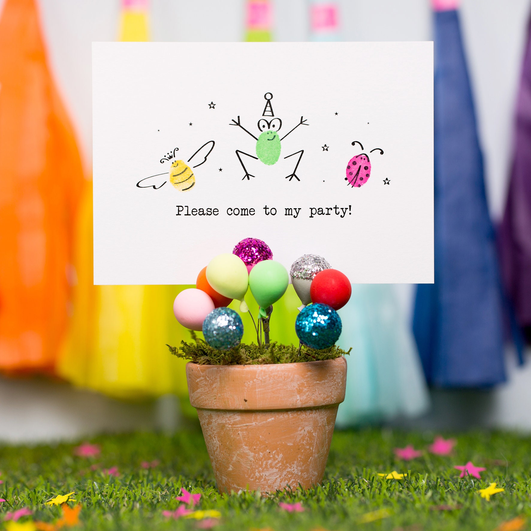 Fingerprint Minibeast Party Invitation Making Kit 5 Pack - Etsy