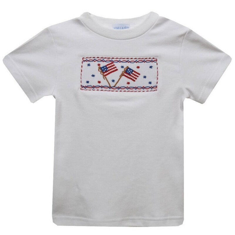 Vive La Fete 4th of July Smocked Heather Tee main image 0