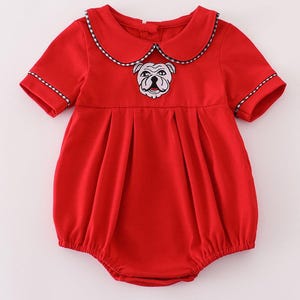 Georgia Bulldog Embroidered Bubble