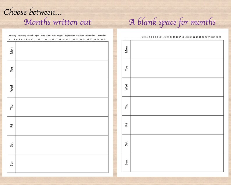 Undated Weekly Planner PACK | Minimalist Template | Digital Printable ...