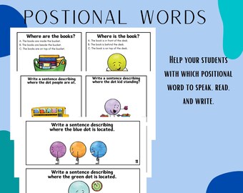Positional Word Task Cards