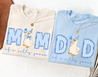 Silly Goose 1st Birthday Shirt, Mama Of A Silly Goose Shirt, Mama Goose Shirt, Silly Goose Party Outfit, Birthday Mom Dad Outfit