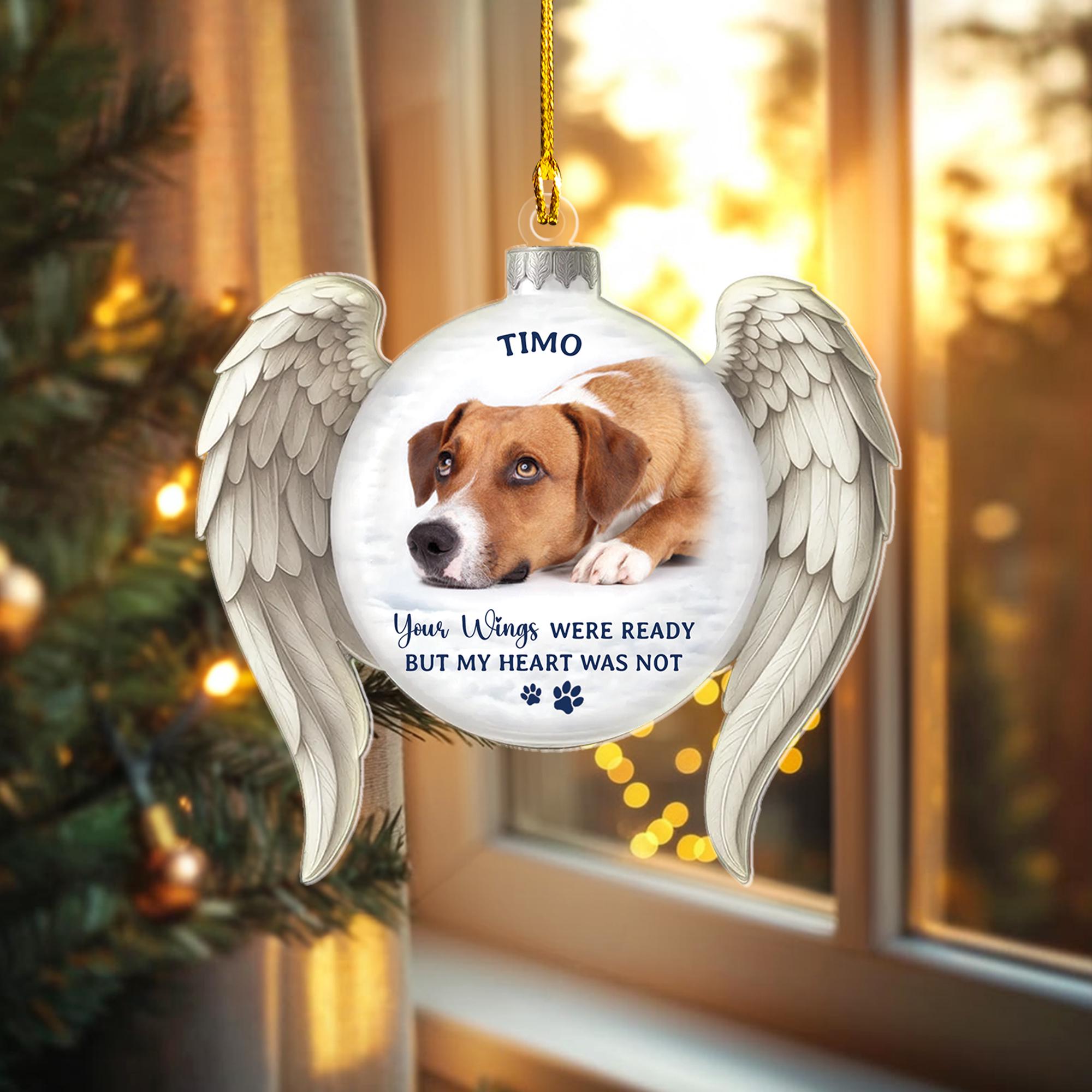 Custom Photo Pet Memorial Ornament, Acrylic Dog Cat Remembrance Gift - Etsy