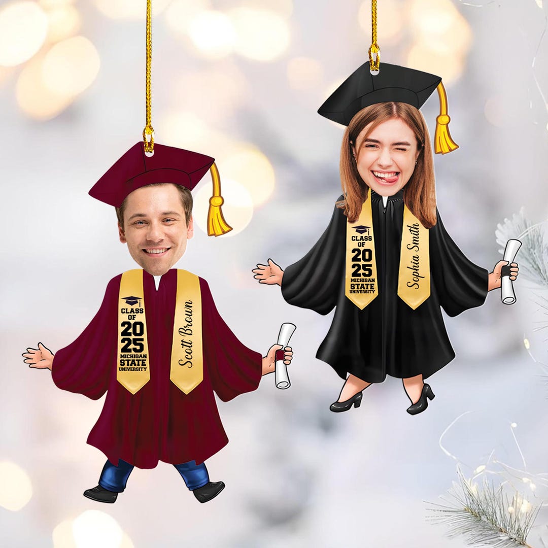 Custom Photo Graduation Christmas Ornament,university Graduate Ornament ...