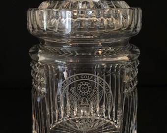 USGA Crystal Cut Jar w/ Lid Golf