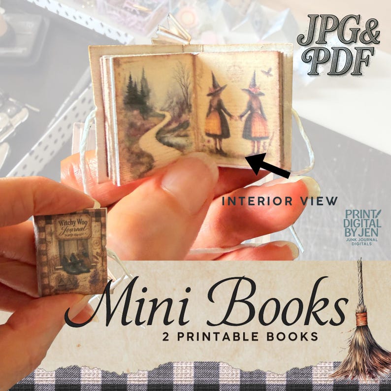 Witchy Mini Books Kit – Book of Spells & Witchy Woo Journal - Etsy