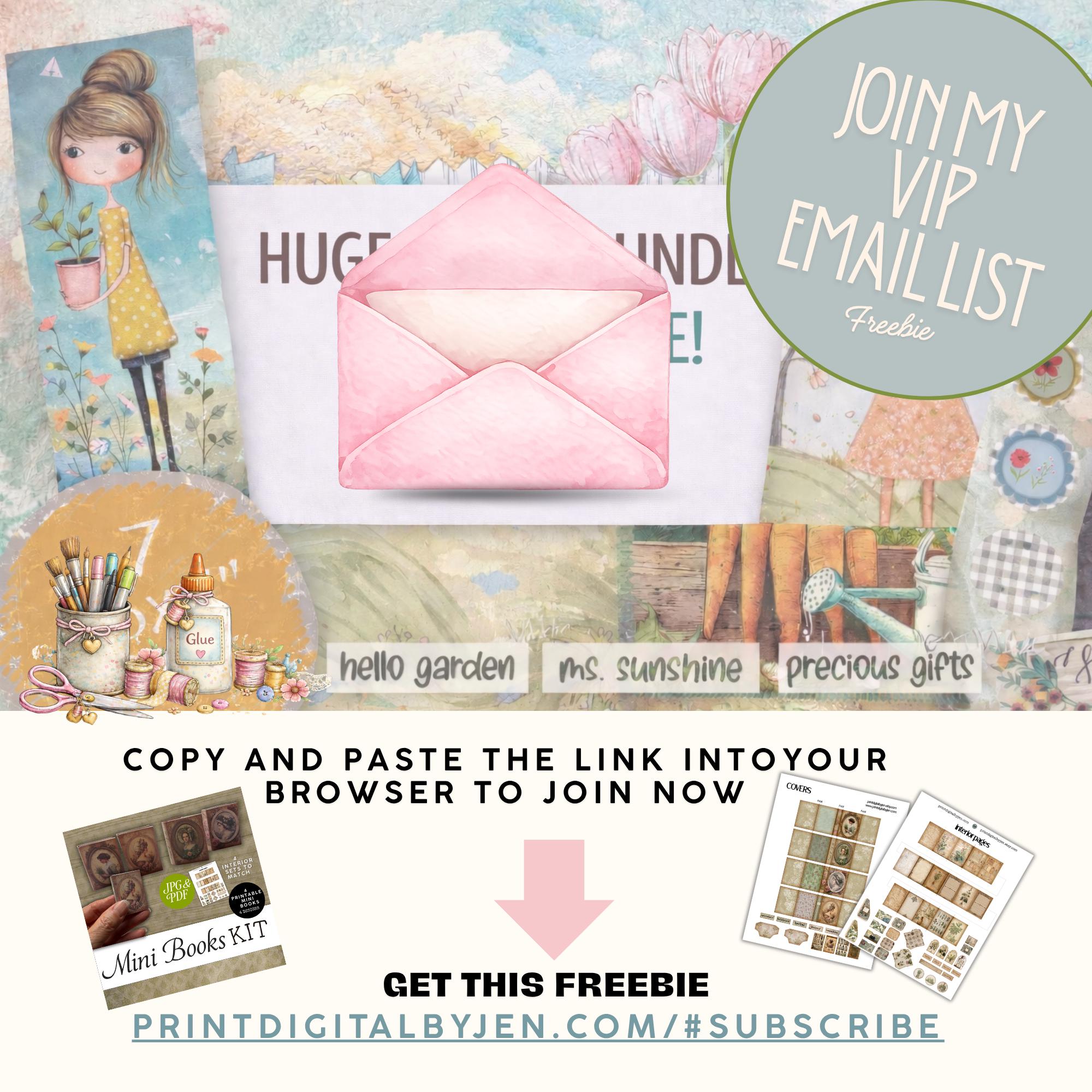 Printable Mini Books Junk Journal Kit Spring Blossom Shabby Chic - Etsy