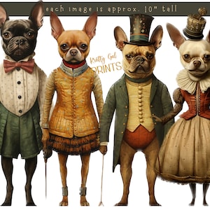 Imágenes Prediseñadas de perro peculiar, Imágenes prediseñadas png de Bulldog vintage, Diario png, Imágenes prediseñadas de diario digital, Álbum de recortes, Fabricación de tarjetas, Descarga digital