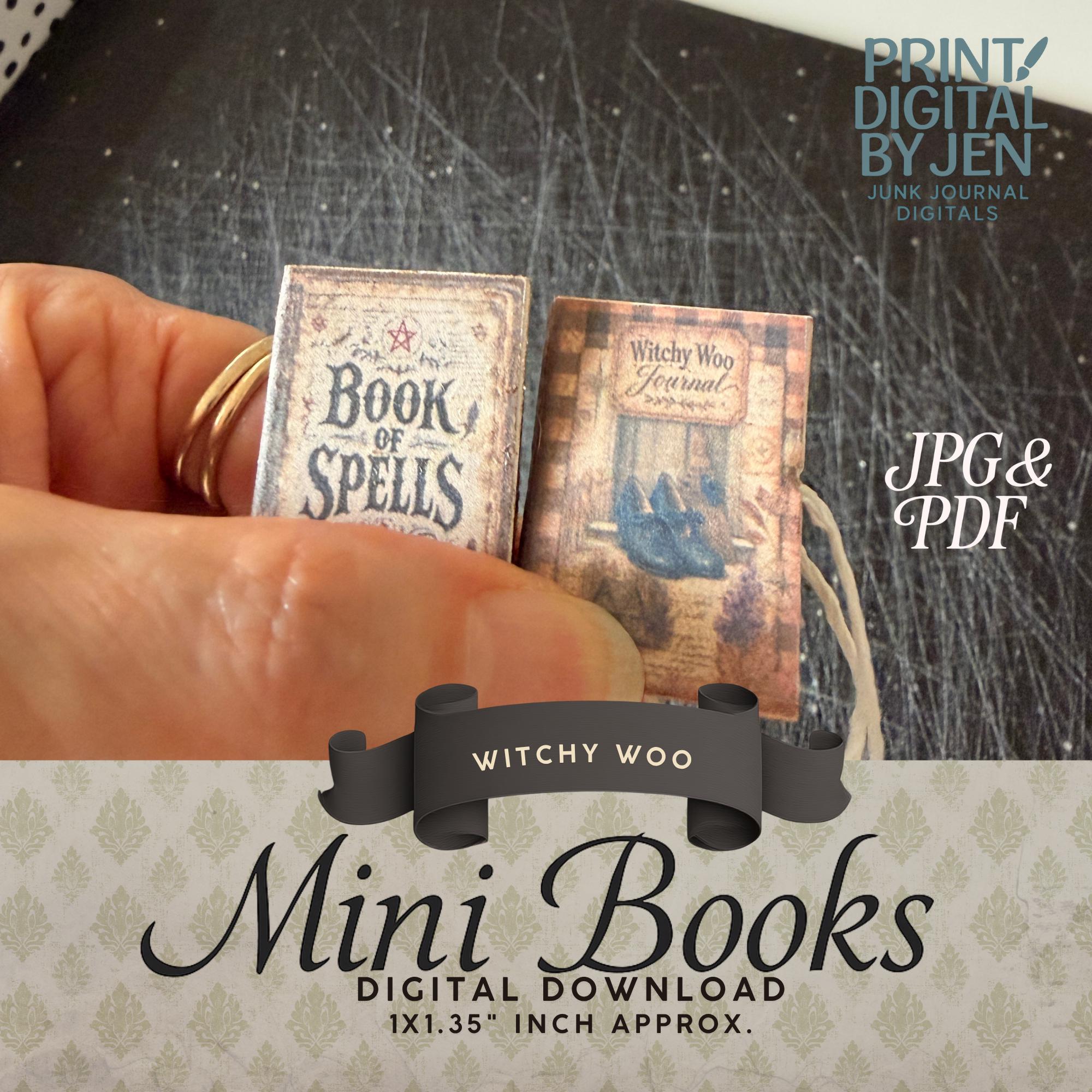 Witchy Mini Books Kit – Book of Spells & Witchy Woo Journal - Etsy