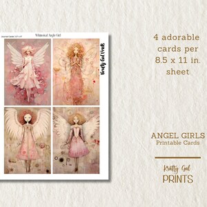 Collage Angel Ephemera, Digital Download, Printable Cards, Junk Journal ...