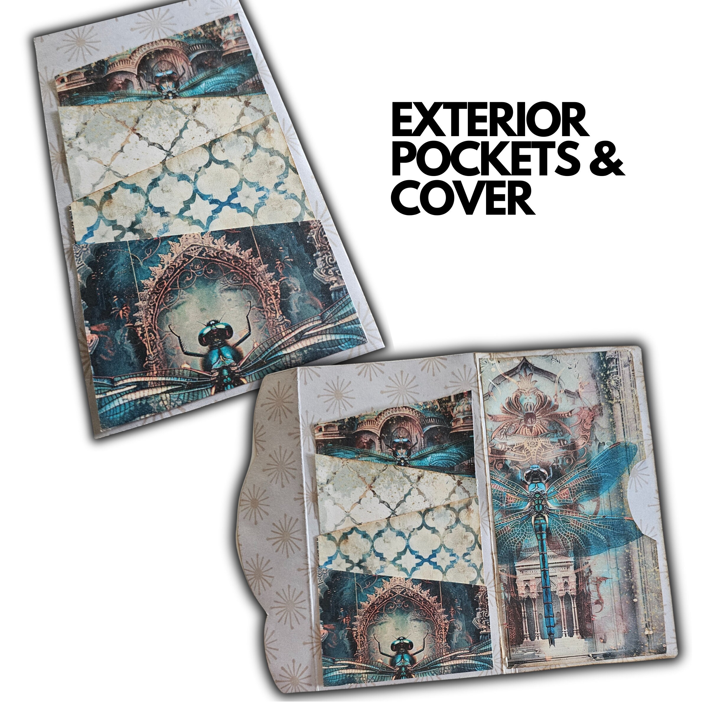 Ancient Dragonfly Junk Journal Folio: Printable Pocket Folder (digital ...