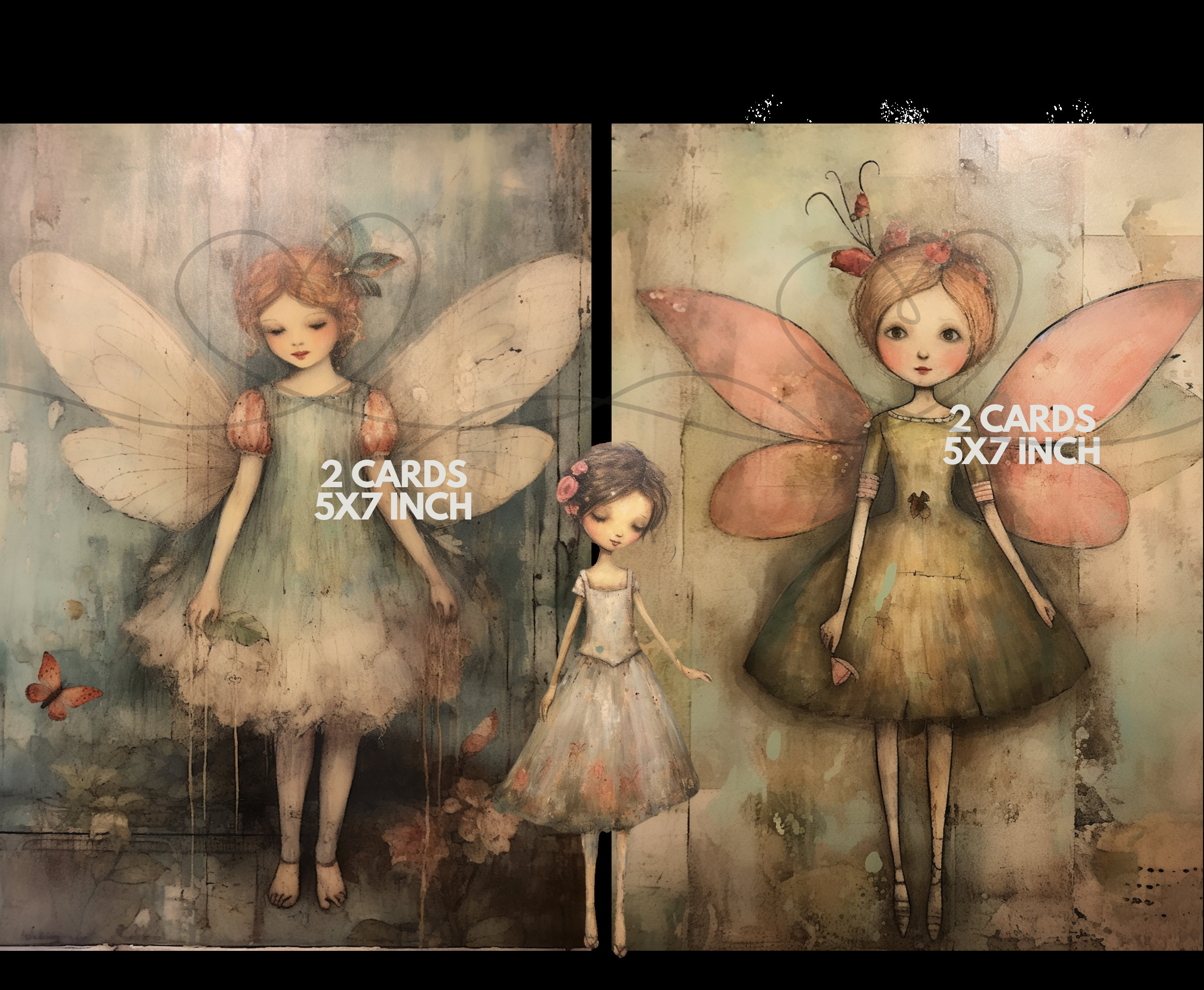 Whimsical Rustic Fairies, Printable Pastel Junk Journal Pages ...