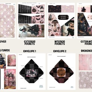 Witch Junk Journal Kit: DIY Mini Folio, Ephemera Pack (digital Download ...