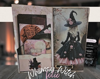 Witch Junk Journal Kit: DIY Mini Folio, Ephemera Pack (Digitaler Download)