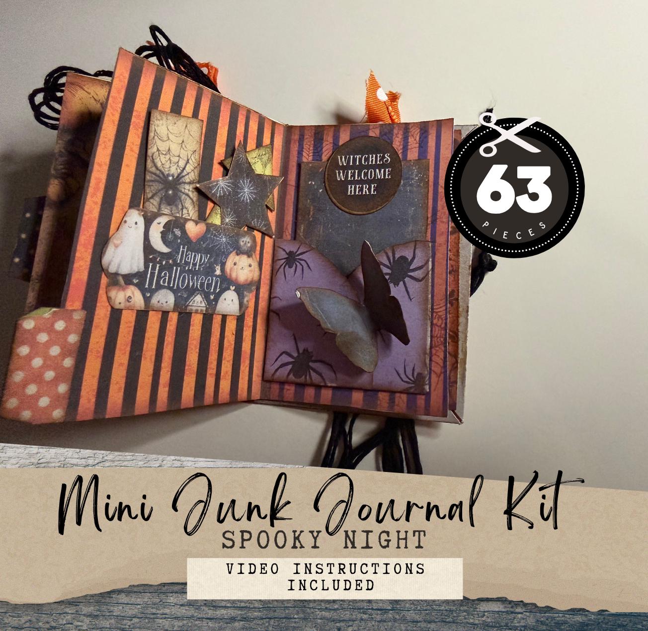 Halloween Mini Junk Journal Kit, Spooky Season DIY Kit for Crafters - Etsy