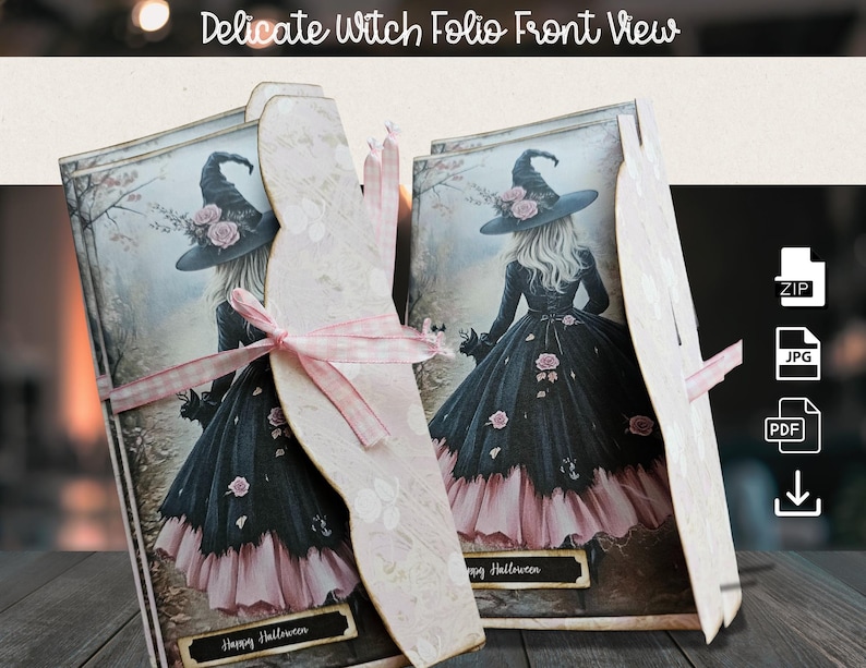 Witch Junk Journal Kit: DIY Mini Folio, Ephemera Pack (digital Download ...