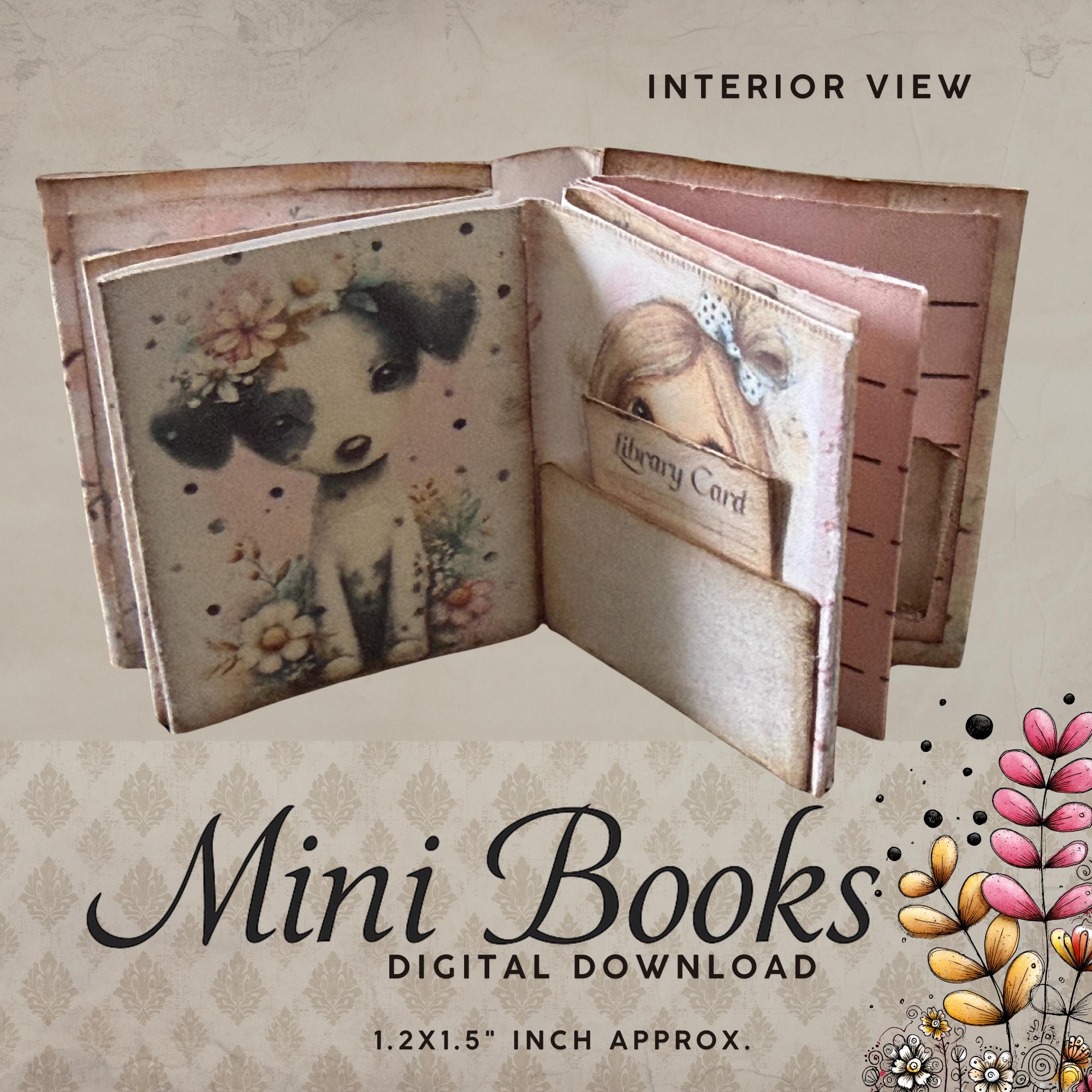 Printable Mini Books Junk Journal Kit Spring Blossom Shabby Chic - Etsy