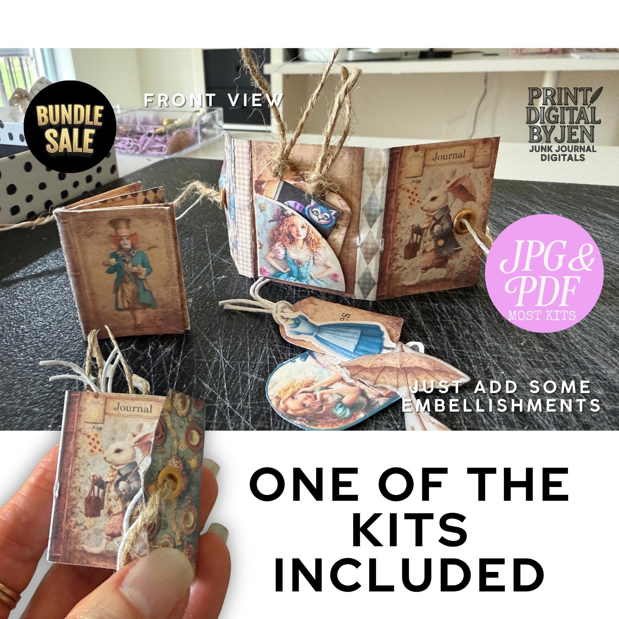 Junk Journal Mini Folio Kit Bundle: All 2026 Kits Included (digital ...