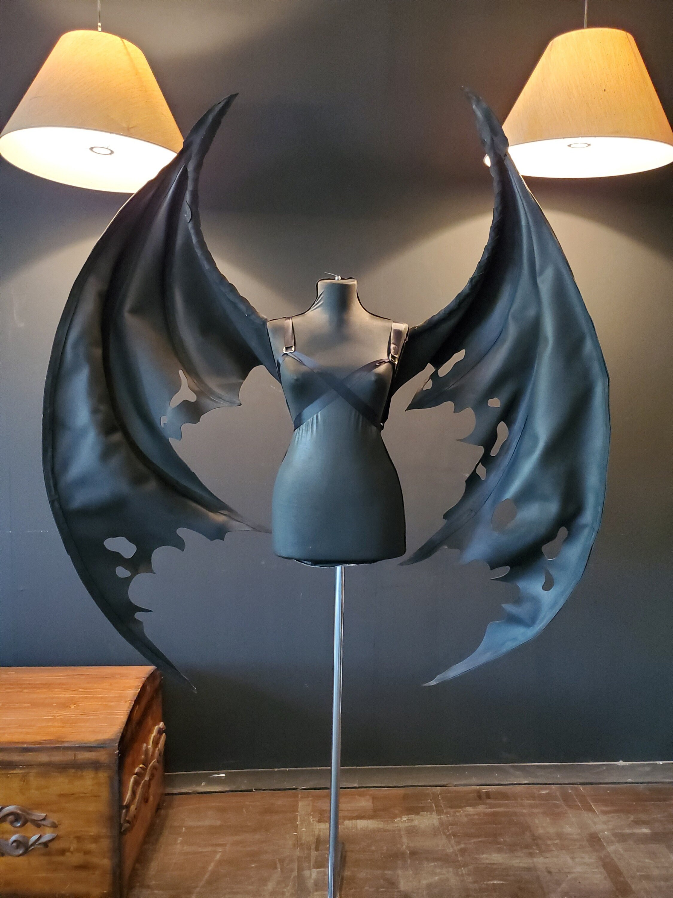 Costume Bat Wings Costume Wings Halloween Costume Vampire Etsy