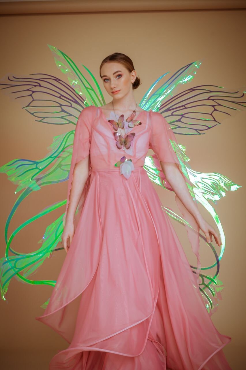 Fairy Wings Cosplay Costume Dragonfly Wings Halloween Etsy