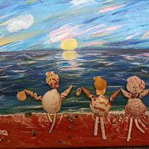 Three ladies at the beach
