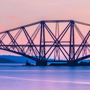 Forth Bridge Blue Hour Print: Firth of Forth Serenity