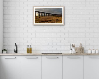 Landscape, Photography, Print, Ribblehead Viaduct, Where Architecture Meets Nature's Warmth