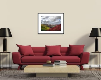 Pentland Hills Photography Print: Heather Blooms, Scenic Scotland