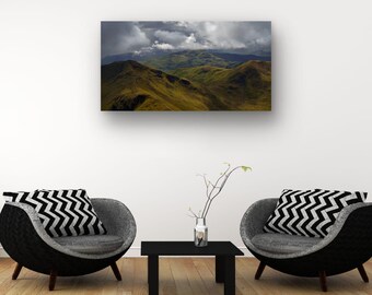 Beinn Ghlas Print: Scottish Highlands Ridge View, Nature's Light